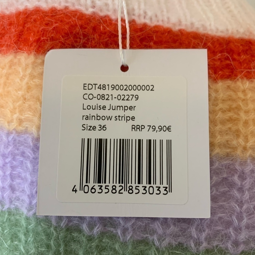 Edited Louise multicolored alpaca pullover sweater EU size 36 - Picture 6 of 11